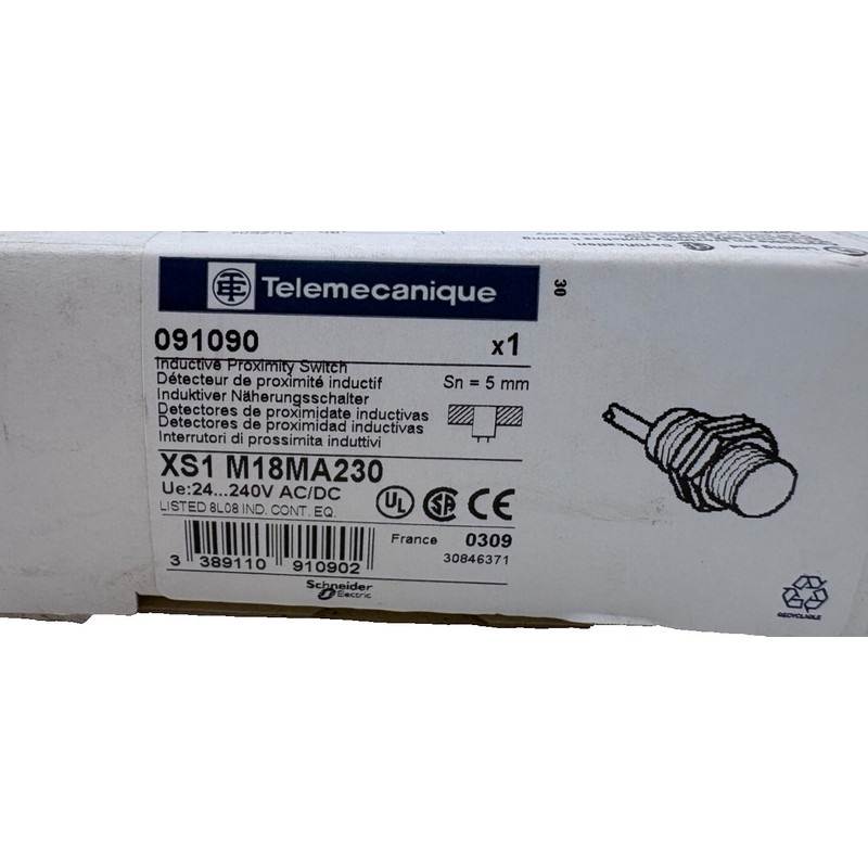 TELEMECANIQUE DETECTEUR DE PROXIMITE XS1 M18MA230 5mm x1
