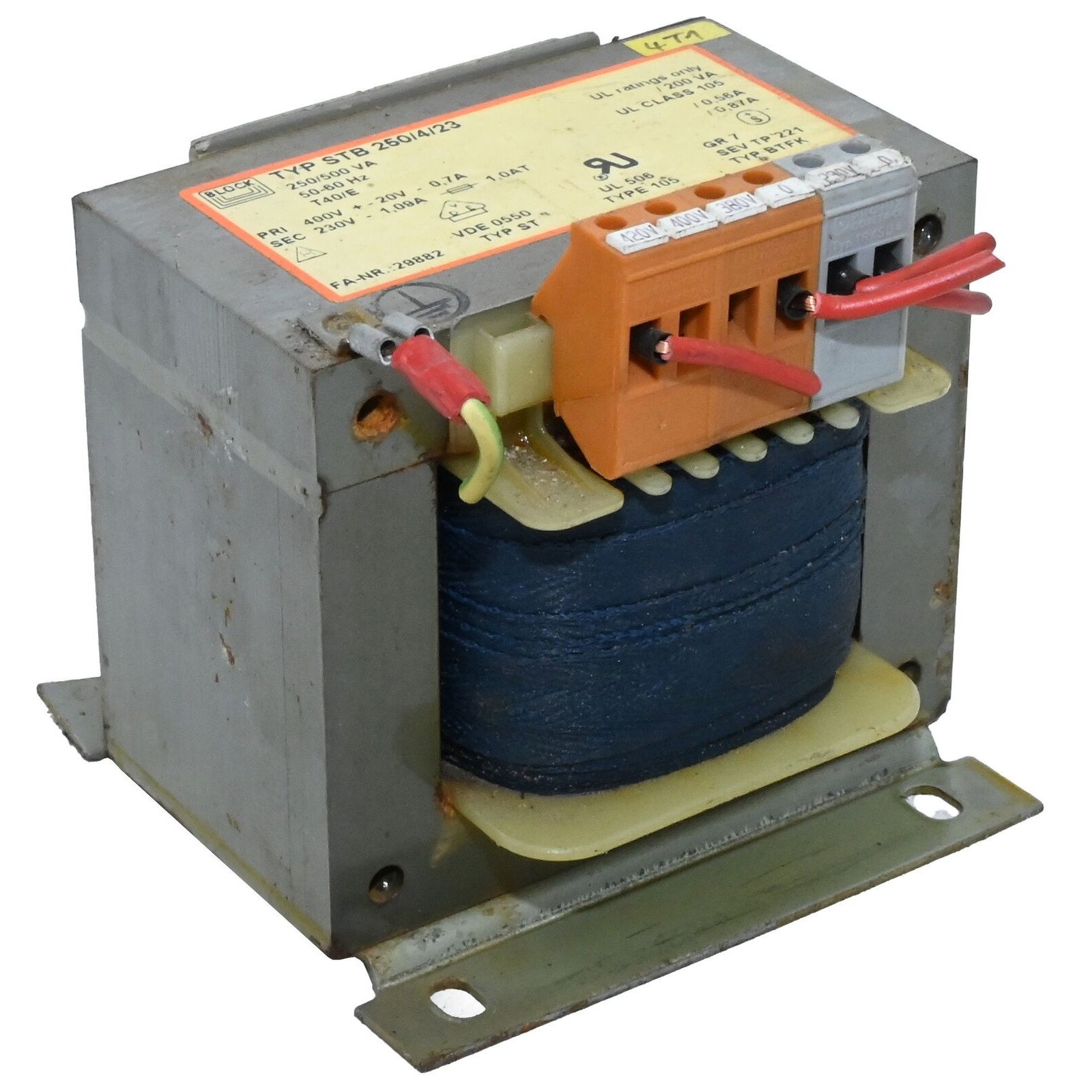 Block STB 250/4/23 Transformator