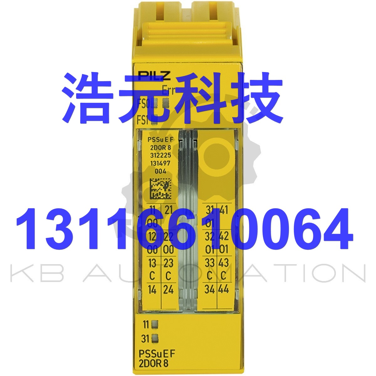 Pilz 312225 PSSu E F 2DOR 8, digital I/O, 2 outputs, relay c