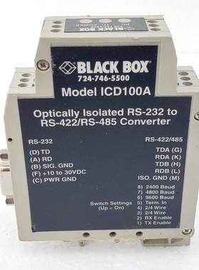 Interfaccia Convertitore BLACK BOX CORP ICD100A, RS-232 A RS