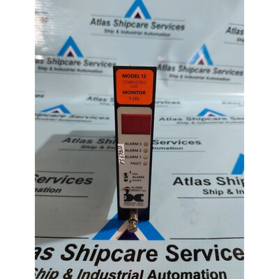 DETCON MODEL 12 COMBUSTIBLE GAS MONITOR 500-01952-1