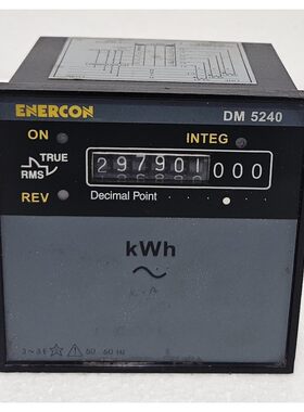 ENERCON DM-5240 模拟电子能量表 Aux 240V 全比例