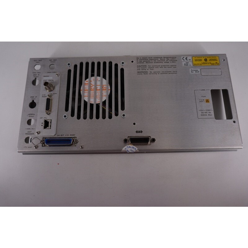LR95111C Rear Panel of Analyzer Firmware rev 02.01