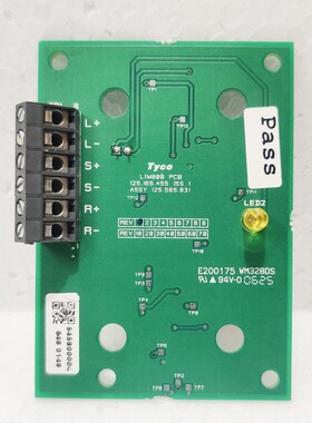 Tyco LIM800 PCB 125.165.455 ISS 1 Assy 125.585.931