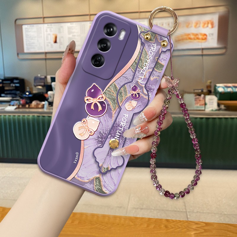 适用OPPOReno12葫芦油画手机壳