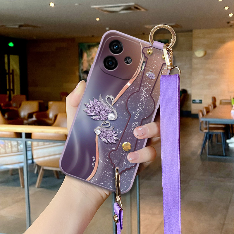 iQOOZ9x清新女款全包天鹅手机壳