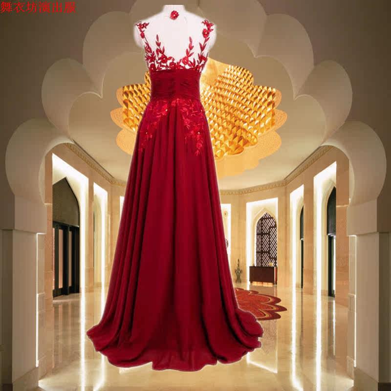 perspective Backless wedding Bridal Gowns Banquet banquet Party stage Host Company annual meeting SU Neckin the Women's clothing/Boutique , Wedding/Cheongsam/Formal dress , Formal dress/Evening  category - from Buy2taobao.com to provide professional Taobao agent buy service