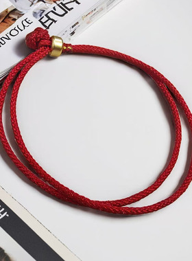 本命年红色编织手链脚链红绳