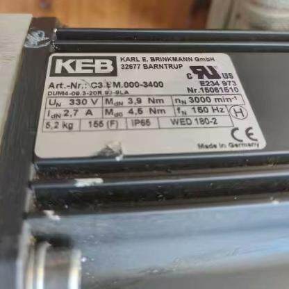 C3.SM.000-3400 KEB工业电机 自动化工控配件 IP65防护议价维修