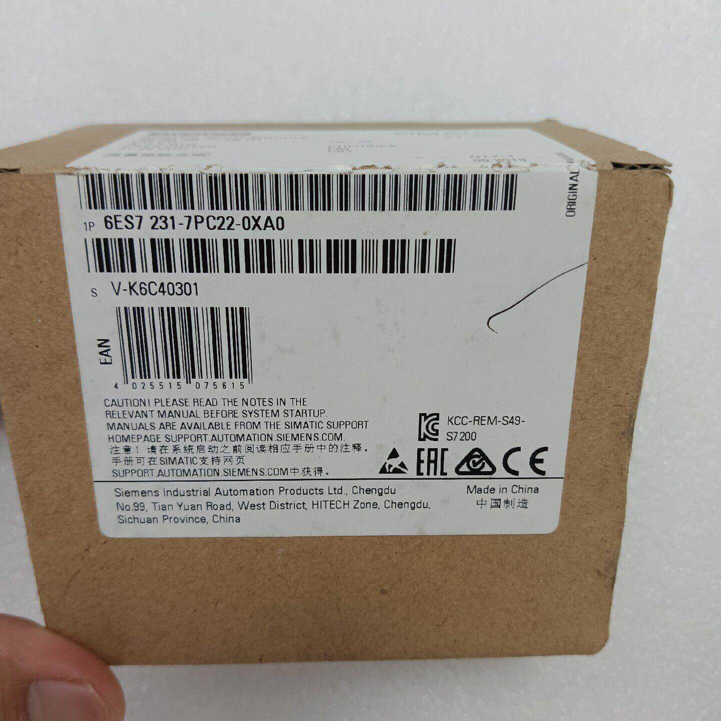 6ES7 231-7PC22-0XA0 EM231 AI4×RTD 模拟量输入模块议价维修