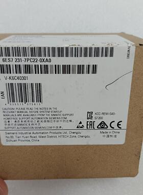 6ES7 231-7PC22-0XA0 EM231 AI4×RTD 模拟量输入模块议价维修