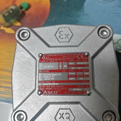 WSNF8327B102 ASCO防爆电磁阀 工业气动控制元件议价维修