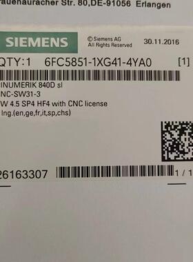 6FC5851-1XG41-4YA0 CF卡 840D sl数控工控存储卡议价维修