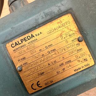 MXH 403E CALPEDA水泵 工业增压输水水泵设备议价维修