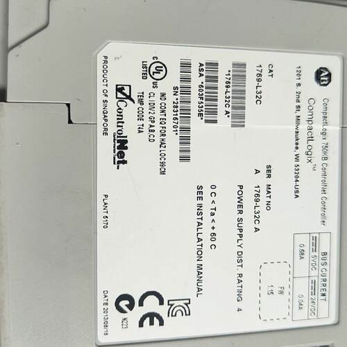 1769-L32C CompactLogix ControlNet 工控控制器模块议价维修