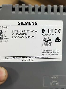 6AV2 123-2JB03-0AX0 KTP900 Basic 触摸屏 DC24V工控屏议价维修