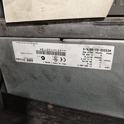 ACS550-01-087A-4 ABB变频器 45KW三相工业工控设备议价维修