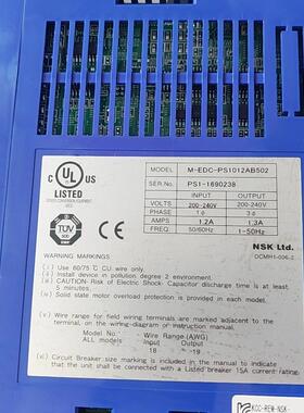 M-EDC-PS1012AB502 NSK电机驱动器 工控自动化控制配件议价维修