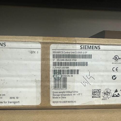 6SL3246-0BA22-1PA0 CU250S-2 DP 控制单元 仅拆封议价维修