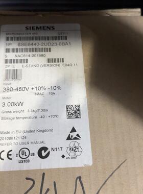 6SE6440-2UD23-0BA1 变频器 3kW三相 工控自动化配件议价维修
