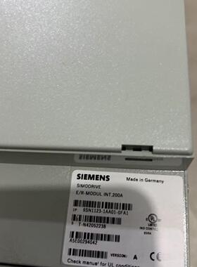 6SN1123-1AA01-0FA1 伺服驱动模块 E/R-MODUL INT.200A议价维修