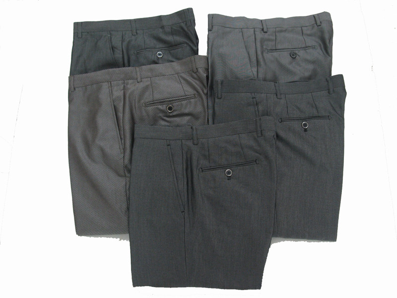 罗蒙裤子罗蒙西裤休闲西裤子青年时尚灰色驼色无褶裤子随机发货