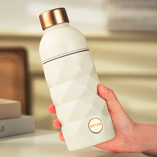 simita高颜值创意保温杯男女生杯子便携车载时尚 运动便携网红水杯