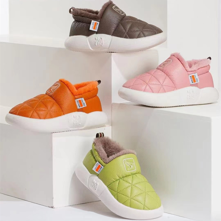 一家三口儿童棉鞋冬季男女童居家保暖防滑防水俊鸽情侣亲子棉拖鞋
