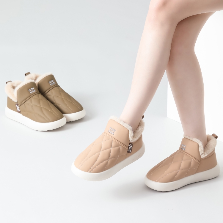 大童亲子棉鞋女冬季2025新款俊鸽家居鞋防水外穿情侣棉拖鞋男棉鞋
