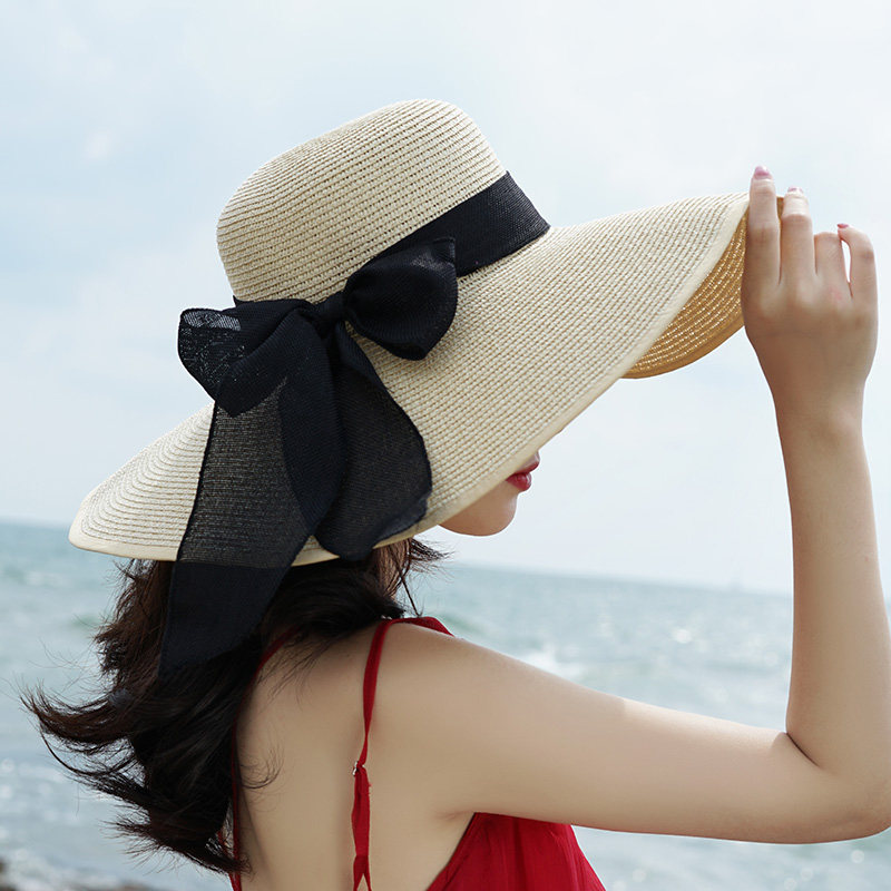 沙滩草帽女防晒海边出游度假夏季