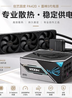ASUS华硕ProArt创艺国度 PA420/PA360 水冷散热+雷神3代电源