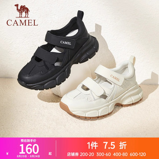 2025夏季 休闲魔术贴镂空户外老爹鞋 骆驼女鞋 新款 运动沙滩凉鞋 女款