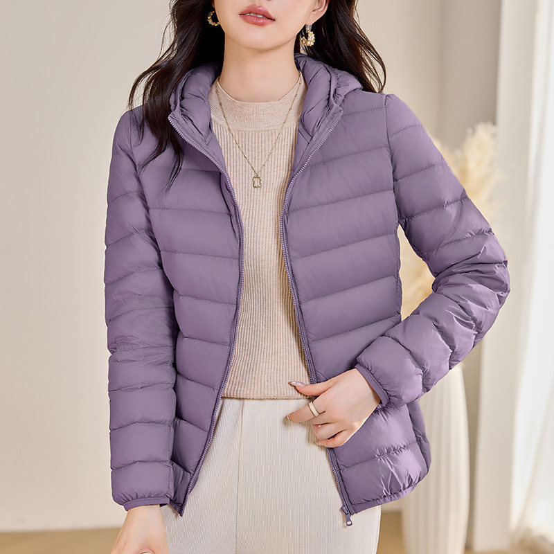 冬季白鸭绒轻薄羽绒服女新款外套