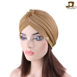 女士头巾帽中东包头帽印度帽阿拉伯套头帽 turban scarf lady cap