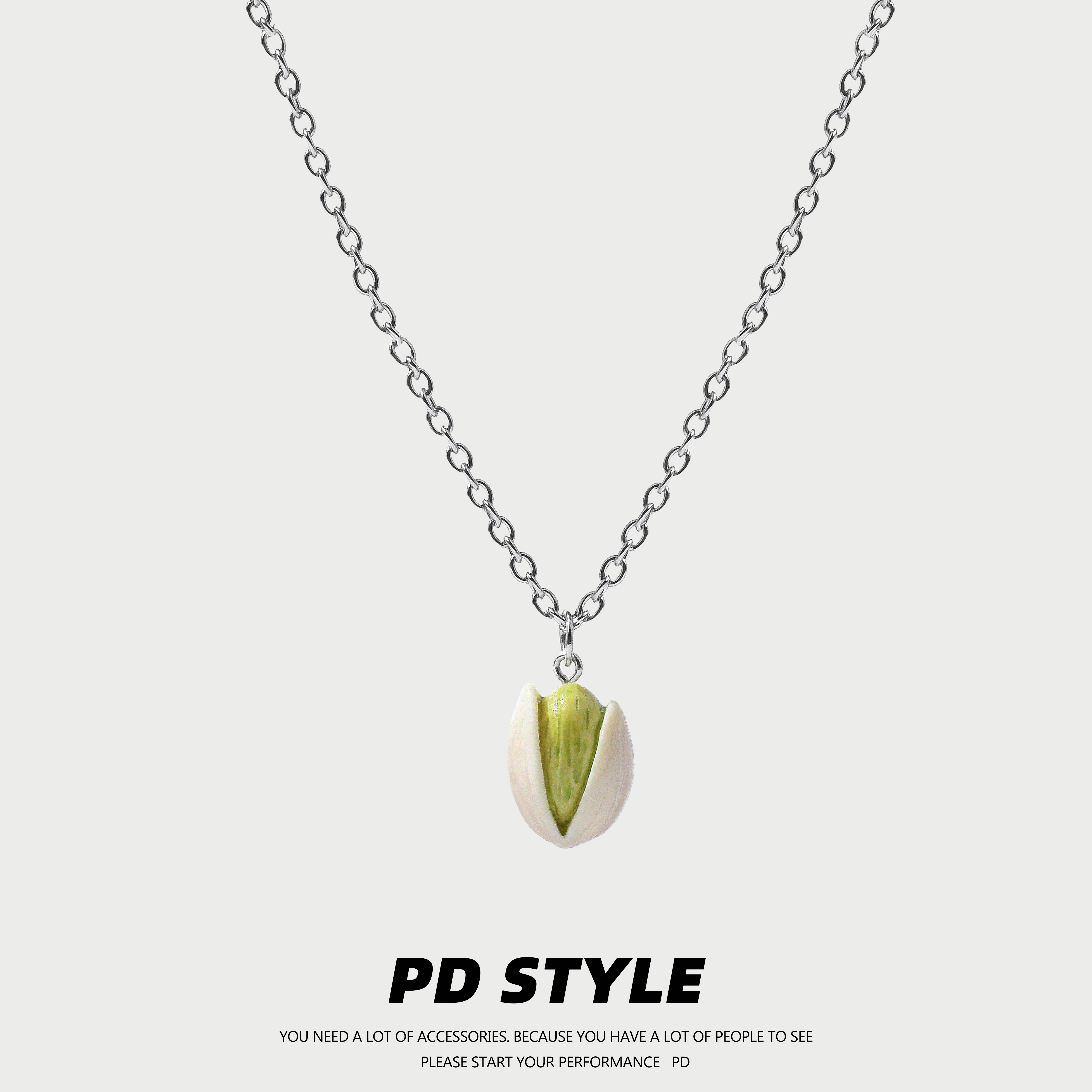 「要开心呀」开心果可爱项链