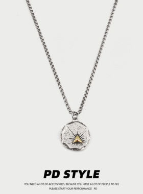 PDSTYLE潮牌裂痕金字塔法老项链