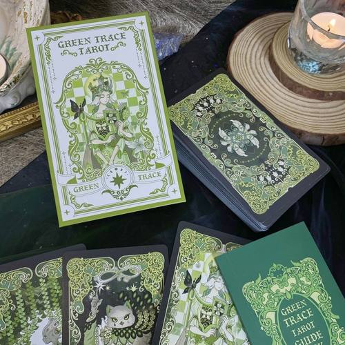 【官方正版】绿野仙踪原创塔牌 Green Trace Tarot 泛伟特 高颜值