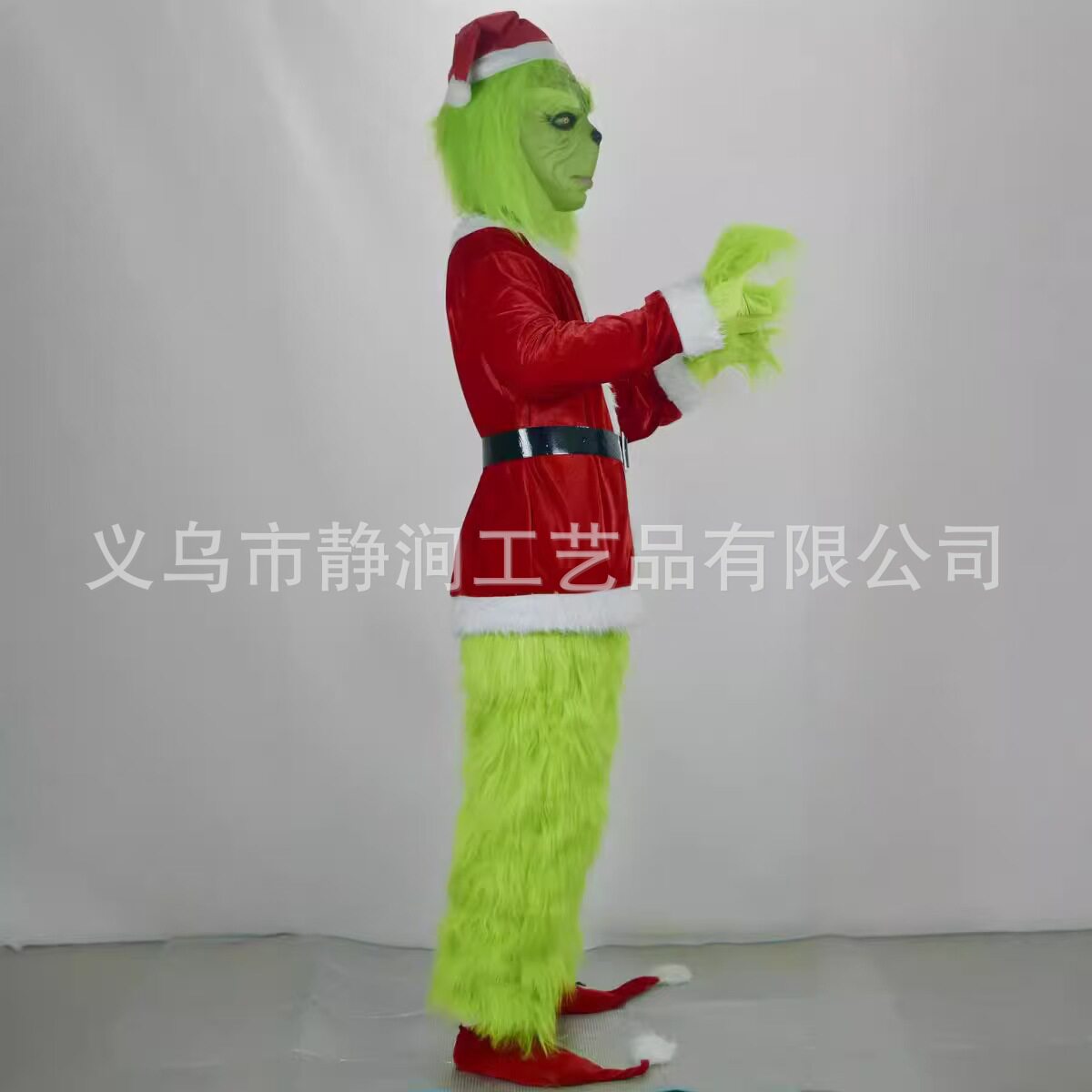 绿毛怪格林奇cosplay服装圣诞节圣诞老人套装派对扮演圣诞绿毛怪