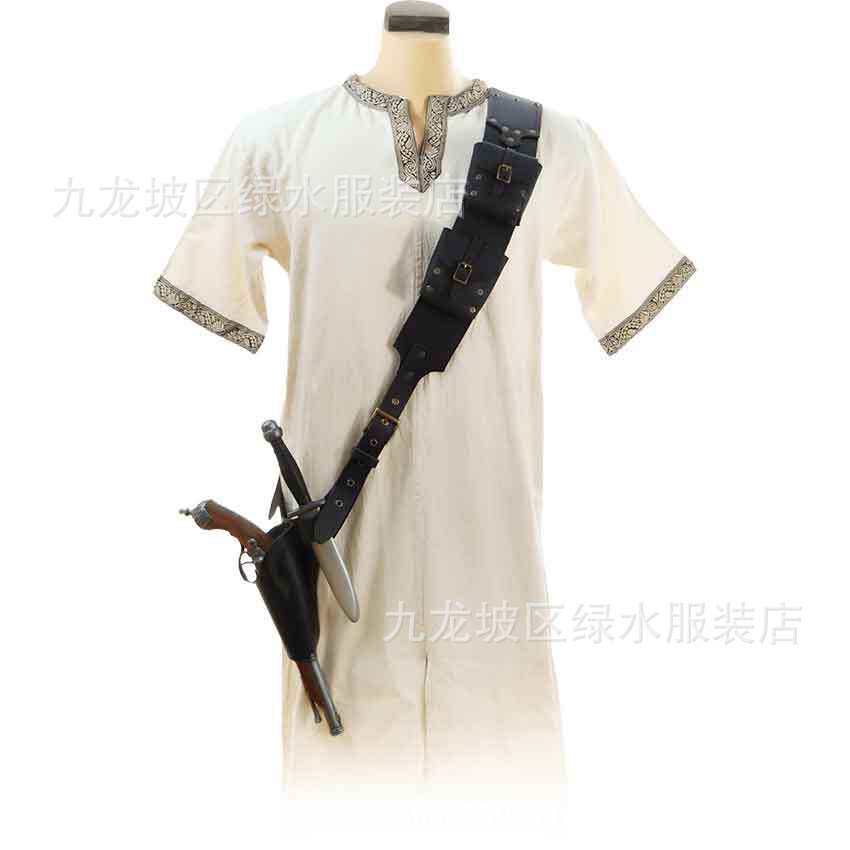 欧洲中世纪手编复古剑套装户外击剑背带包包小包cosplay道具