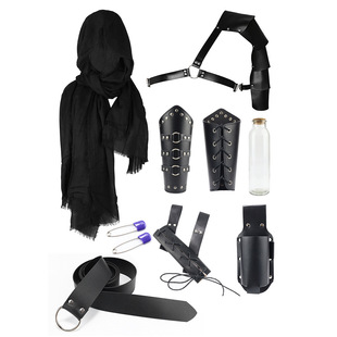 中世纪骑士围巾披风腰带护腕护肩剑鞘维京cosplay道具复古套装扮