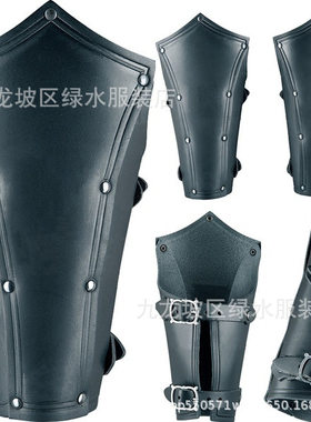 蒸汽朋克新款中世纪复古男士护腕拼接铆钉皮带扣护具cosplay道具