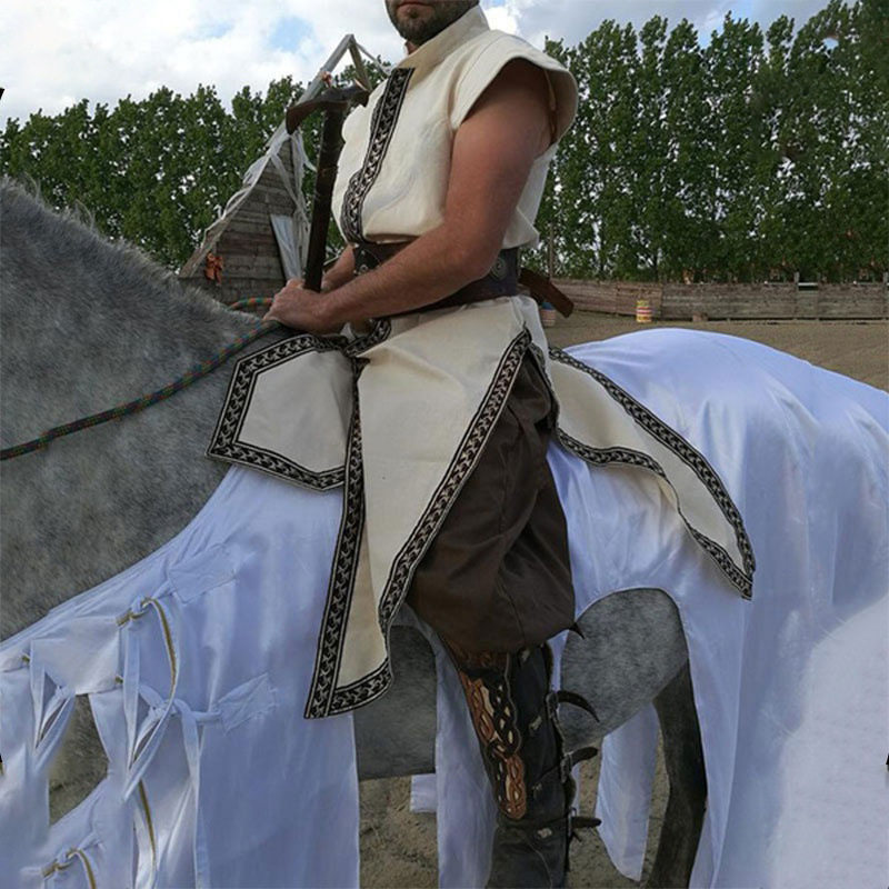 欧洲中世纪骑士马褂背心长袍舞台剧表演戏服COSPLAY角色扮演