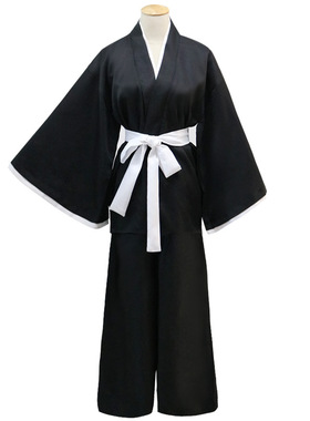 日本武士服装黑色和服cos浪人剑客长袍日漫死神死霸服男女同款