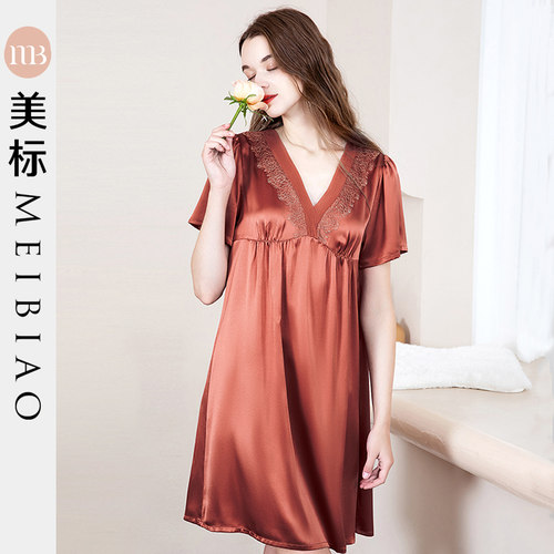 美标重磅真丝夏季家居服睡裙