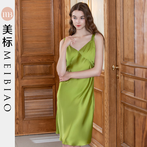 美标19姆米重磅真丝女士夏季睡裙