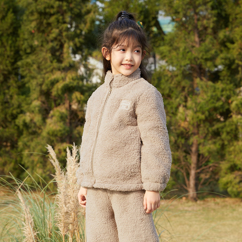 儿童睡衣女童秋冬季加厚保暖