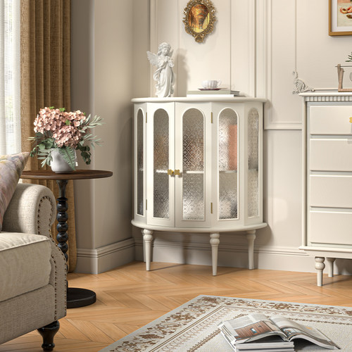 吉森木业半圆玄关柜/酒柜