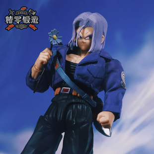 【精零锻造 现】七龙珠 特兰克斯夹克 布衣套装 1/12可动人偶服装