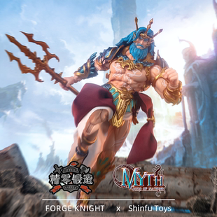 【精零锻造 现货】晨风模玩众神金甲白甲 手办海皇波塞冬可动人偶