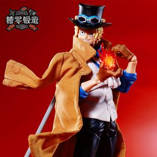 【精零锻造 现货】SHF海贼王萨博革命家参谋总长手办大衣